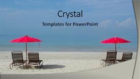  Presentation with empty tomb - Amazing presentation having quiet sea side - empty beach backdrop and a teal colored foreground