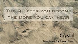  Presentation with hear - Amazing presentation theme having uplifting - inspirational motivational quote against nature backdrop and a coral colored foreground