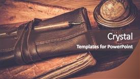  Presentation with travel - Colorful theme enhanced with quill pen - travel memoirs concept backdrop and a violet colored foreground