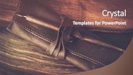  Presentation with quill pen - Audience pleasing slides consisting of quill pen with leather case backdrop and a coral colored foreground