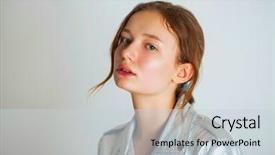  Presentation with close up baby girl knitted - Slide set consisting of quinceanera - portrait of a young teen background and a lemonade colored foreground