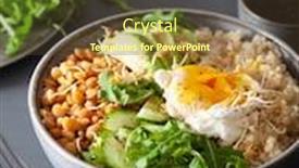  Presentation with quinoa - Cool new slide deck with quinoa bowl with egg avocado backdrop and a tawny brown colored foreground