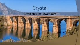  Presentation with bridge - PPT layouts having quintos-bridge-is-a-road background and a light blue colored foreground