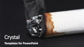  Presentation with quit - Beautiful presentation featuring quit - cigarrette backdrop and a dark gray colored foreground