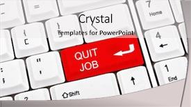  Presentation with quit - Beautiful presentation theme featuring quit job key in place of enter key backdrop and a white colored foreground