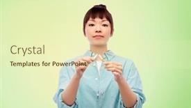  Presentation with quit - PPT theme consisting of quit-smoking-and-people-concept background and a soft green colored foreground