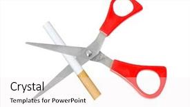  Presentation with quit - Beautiful presentation theme featuring quit smoking backdrop and a white colored foreground
