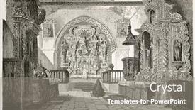  Presentation with ecuador - Beautiful theme featuring quito cathedral interior old illustration ecuador created by therond after charton published on le tour du monde paris 1867 backdrop and a gray colored foreground