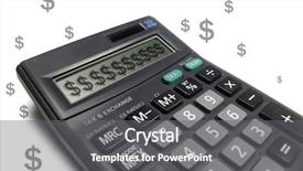  Presentation with dollar sign - Colorful PPT theme enhanced with quotation price - calculator with dollar sign backdrop and a gray colored foreground