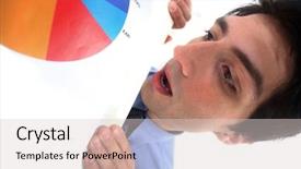  Presentation with tables and graphs - Theme with quotation price - man holding graphs background and a lemonade colored foreground