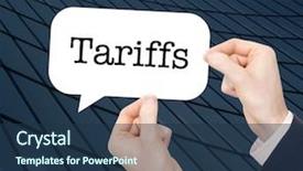  Presentation with price - Amazing slides having quotation price - tariffs written in a speechbubble backdrop and a ocean colored foreground