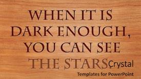  Presentation with red stars - Slide set consisting of quote by ralph waldo emerson background and a coral colored foreground