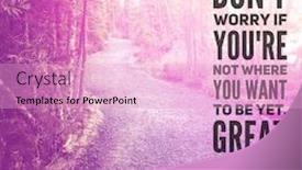  Presentation with quote - PPT layouts consisting of quote-don-t-worry background and a lemonade colored foreground