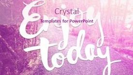  Presentation with quote - Cool new theme with quote - enjoy today backdrop and a lemonade colored foreground