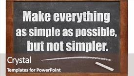  Presentation with everything - Presentation theme enhanced with quote from albert einstein background and a tawny brown colored foreground