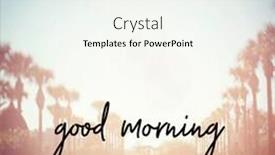  Presentation with quote - Audience pleasing slides consisting of quote - good morning backdrop and a sky blue colored foreground