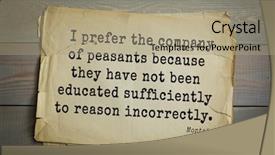  Presentation with philosopher - Audience pleasing PPT layouts consisting of quote i prefer the company backdrop and a  colored foreground