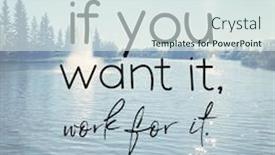  Presentation with quote - Presentation theme featuring quote-if-you-want background and a sky blue colored foreground