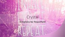  Presentation with inhale - PPT layouts consisting of quote-inhale-exhale-repeat background and a lemonade colored foreground