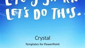  Presentation with quote - Presentation theme consisting of quote - life is short let's do this background and a arctic colored foreground