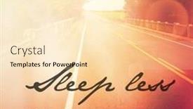  Presentation with sleep dream - Slide deck enhanced with quote-sleep-less-and-dream background and a lemonade colored foreground