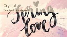  Presentation with quote - Amazing presentation having quote - spring love backdrop and a cream colored foreground