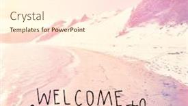  Presentation with quote - Colorful slide deck enhanced with quote - welcome warm weather backdrop and a cream colored foreground