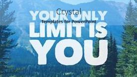  Presentation with limit - Amazing PPT layouts having quote-your-only-limit backdrop and a light blue colored foreground