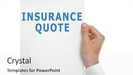  Presentation with quote - Presentation theme having quoted company - insurance quote concept man holding background and a white colored foreground
