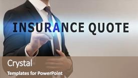  Presentation with quote - Cool new presentation with quoted company - insurance quote concept man working backdrop and a coral colored foreground