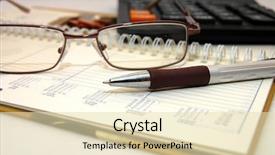  Presentation with planning - Beautiful presentation theme featuring quoted company - planning of the working day backdrop and a soft green colored foreground