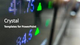  Presentation with stock market - Beautiful slides featuring quoted company - stock market price on display backdrop and a dark gray colored foreground