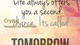  Presentation with quote - Presentation design consisting of quotes - inspirational typographic quote - life background and a cream colored foreground