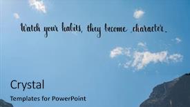  Presentation with philosopher - Presentation theme enhanced with quotes - quote by ancient chinese philosopher background and a light blue colored foreground