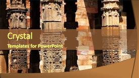 Presentation with qutub minar - PPT layouts consisting of qutb minar the tallest free background and a tawny brown colored foreground