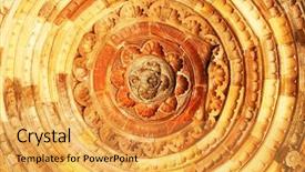  Presentation with sandstone - Colorful PPT theme enhanced with qutb minar the tallest free backdrop and a yellow colored foreground