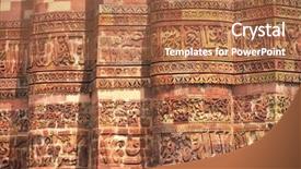  Presentation with world heritage - Colorful theme enhanced with qutb minar the tallest free backdrop and a coral colored foreground