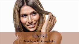  Presentation with studio - Slides having r - portrait of young attractive caucasian background and a red colored foreground