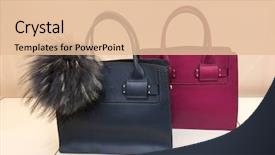  Presentation with black women advocate - Beautiful presentation theme featuring r - women's leather handbag red backdrop and a lemonade colored foreground