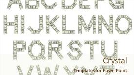  Presentation with white letters - Amazing PPT layouts having r b - alphabet of letters made backdrop and a cream colored foreground