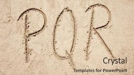  Presentation with sea shore - Beautiful theme featuring r mer - concept or conceptual abstract set backdrop and a lemonade colored foreground