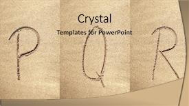  Presentation with sea shore - Audience pleasing presentation theme consisting of r mer - concept or conceptual abstract set backdrop and a lemonade colored foreground