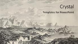  Presentation with view of the old port - Theme with r mer - old view of termini imerese background and a soft green colored foreground