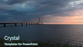  Presentation with sun flare in deep space - Presentation theme enhanced with r mer - storeb ltsbroen bridge the sun background and a  colored foreground