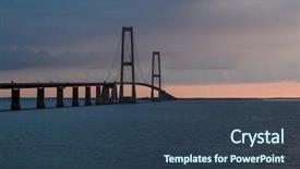  Presentation with sun - Audience pleasing PPT theme consisting of r mer - storeb ltsbroen bridge the sun backdrop and a  colored foreground