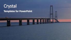  Presentation with sun - Theme consisting of r mer - storeb ltsbroen bridge the sun background and a  colored foreground