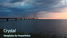  Presentation with wheelchairs in school setting - Presentation theme with r mer - storeb ltsbroen bridge the sun background and a  colored foreground