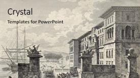  Presentation with earthquake - Slides with r mer - view of messina royal palace background and a soft green colored foreground