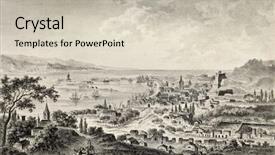  Presentation with strait - Amazing slide deck having r mer - view of strait of messina backdrop and a soft green colored foreground