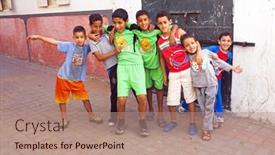  Presentation with rabat - Slides having rabat-morocco-october-15-2013 background and a coral colored foreground